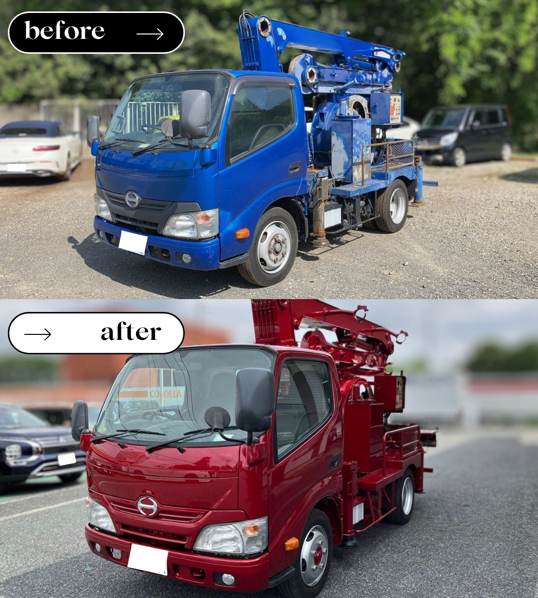 コンクリートポンプ車｜オールペイント｜PUMP MAN株式会社様